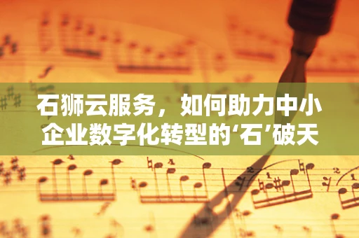石狮云服务，如何助力中小企业数字化转型的‘石’破天‘狮’？