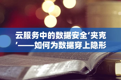 云服务中的数据安全‘夹克’——如何为数据穿上隐形的防护衣？