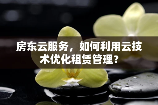 房东云服务，如何利用云技术优化租赁管理？