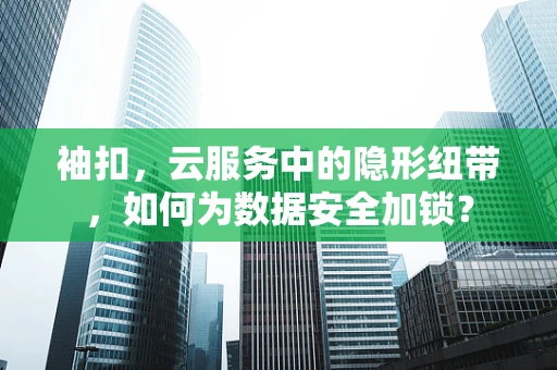 袖扣，云服务中的隐形纽带，如何为数据安全加锁？