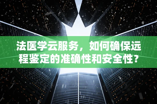 法医学云服务，如何确保远程鉴定的准确性和安全性？