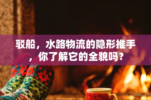 驳船，水路物流的隐形推手，你了解它的全貌吗？