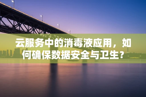云服务中的消毒液应用，如何确保数据安全与卫生？