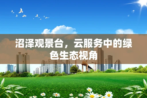 沼泽观景台，云服务中的绿色生态视角