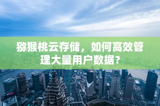猕猴桃云存储，如何高效管理大量用户数据？
