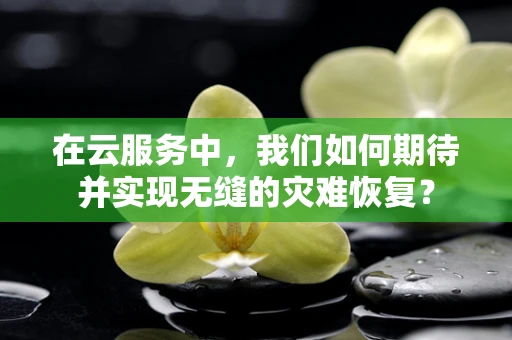 在云服务中，我们如何期待并实现无缝的灾难恢复？