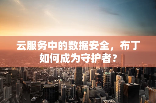 云服务中的数据安全，布丁如何成为守护者？