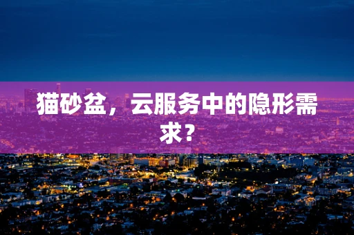 猫砂盆，云服务中的隐形需求？