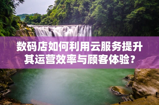 数码店如何利用云服务提升其运营效率与顾客体验？