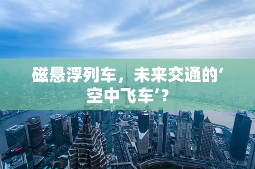 磁悬浮列车，未来交通的‘空中飞车’？