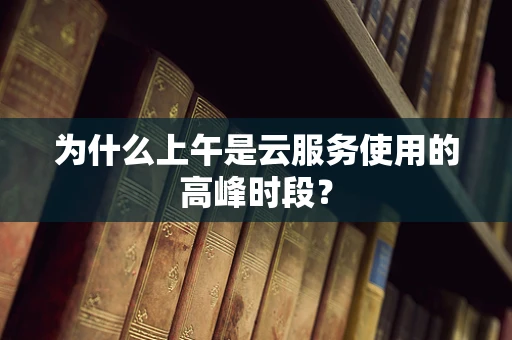 为什么上午是云服务使用的高峰时段？