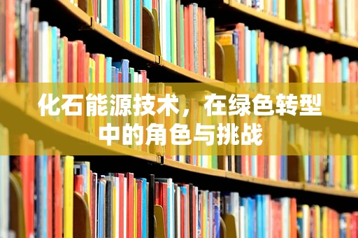 化石能源技术，在绿色转型中的角色与挑战