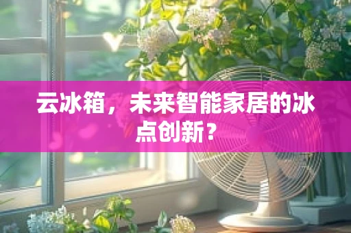 云冰箱，未来智能家居的冰点创新？