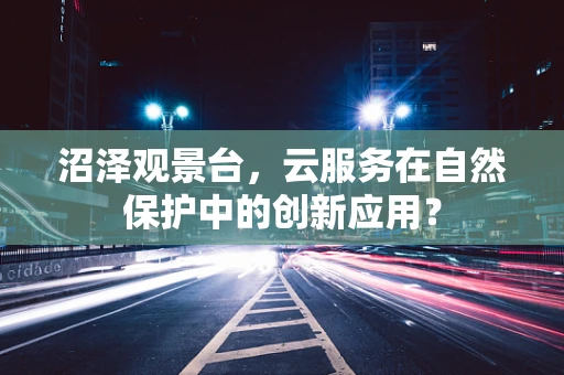 沼泽观景台，云服务在自然保护中的创新应用？