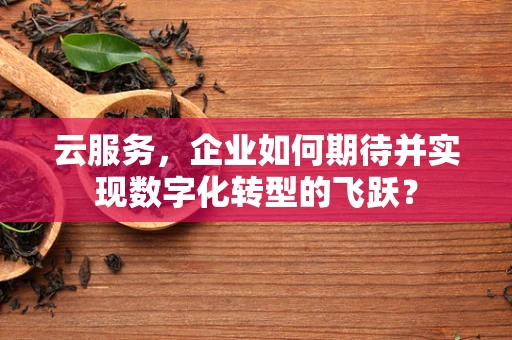 云服务，企业如何期待并实现数字化转型的飞跃？
