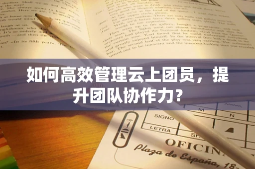 如何高效管理云上团员，提升团队协作力？