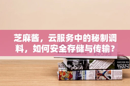 芝麻酱，云服务中的秘制调料，如何安全存储与传输？