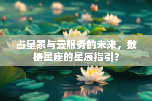 占星家与云服务的未来，数据星座的星辰指引？