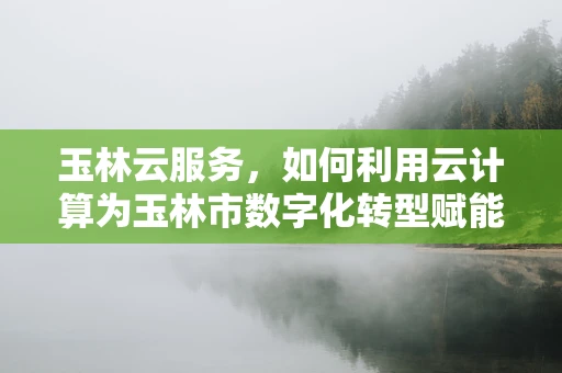 玉林云服务，如何利用云计算为玉林市数字化转型赋能？