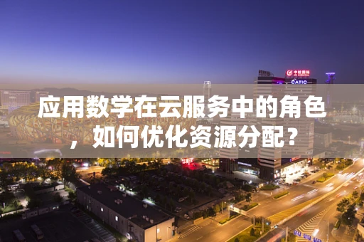 应用数学在云服务中的角色，如何优化资源分配？