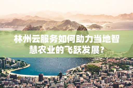 林州云服务如何助力当地智慧农业的飞跃发展？