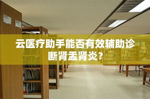 云医疗助手能否有效辅助诊断肾盂肾炎？