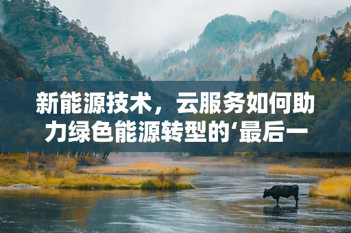 新能源技术，云服务如何助力绿色能源转型的‘最后一公里’？