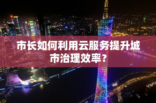 市长如何利用云服务提升城市治理效率？