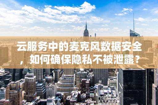 云服务中的麦克风数据安全，如何确保隐私不被泄露？