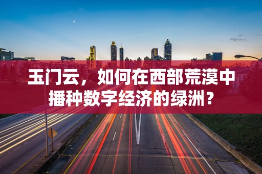 玉门云，如何在西部荒漠中播种数字经济的绿洲？