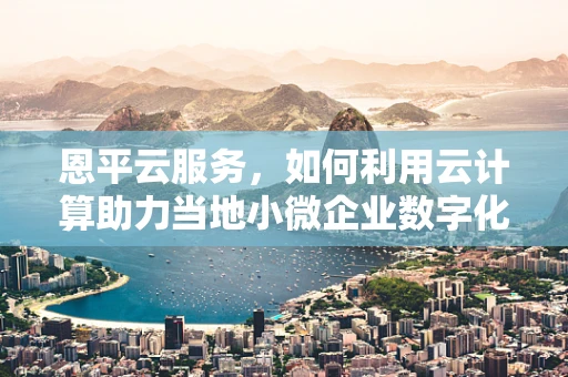 恩平云服务，如何利用云计算助力当地小微企业数字化转型？
