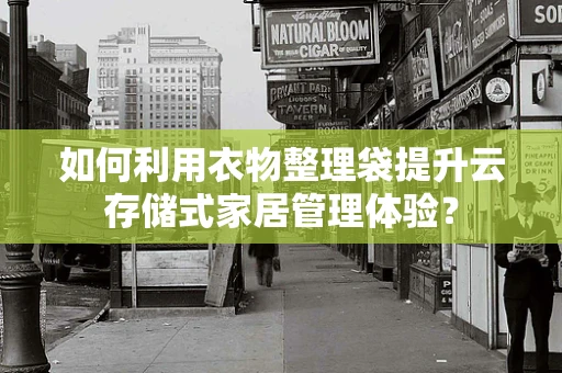 如何利用衣物整理袋提升云存储式家居管理体验？