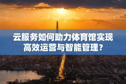 云服务如何助力体育馆实现高效运营与智能管理？