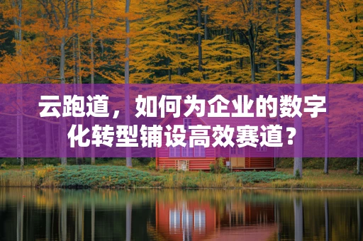 云跑道，如何为企业的数字化转型铺设高效赛道？