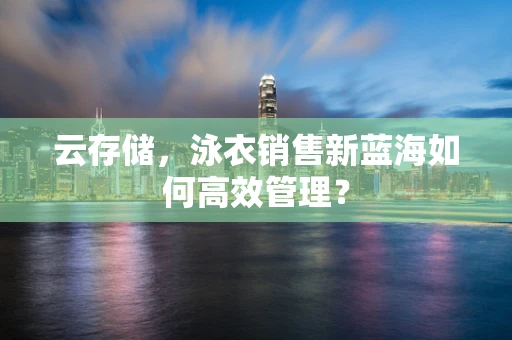 云存储，泳衣销售新蓝海如何高效管理？